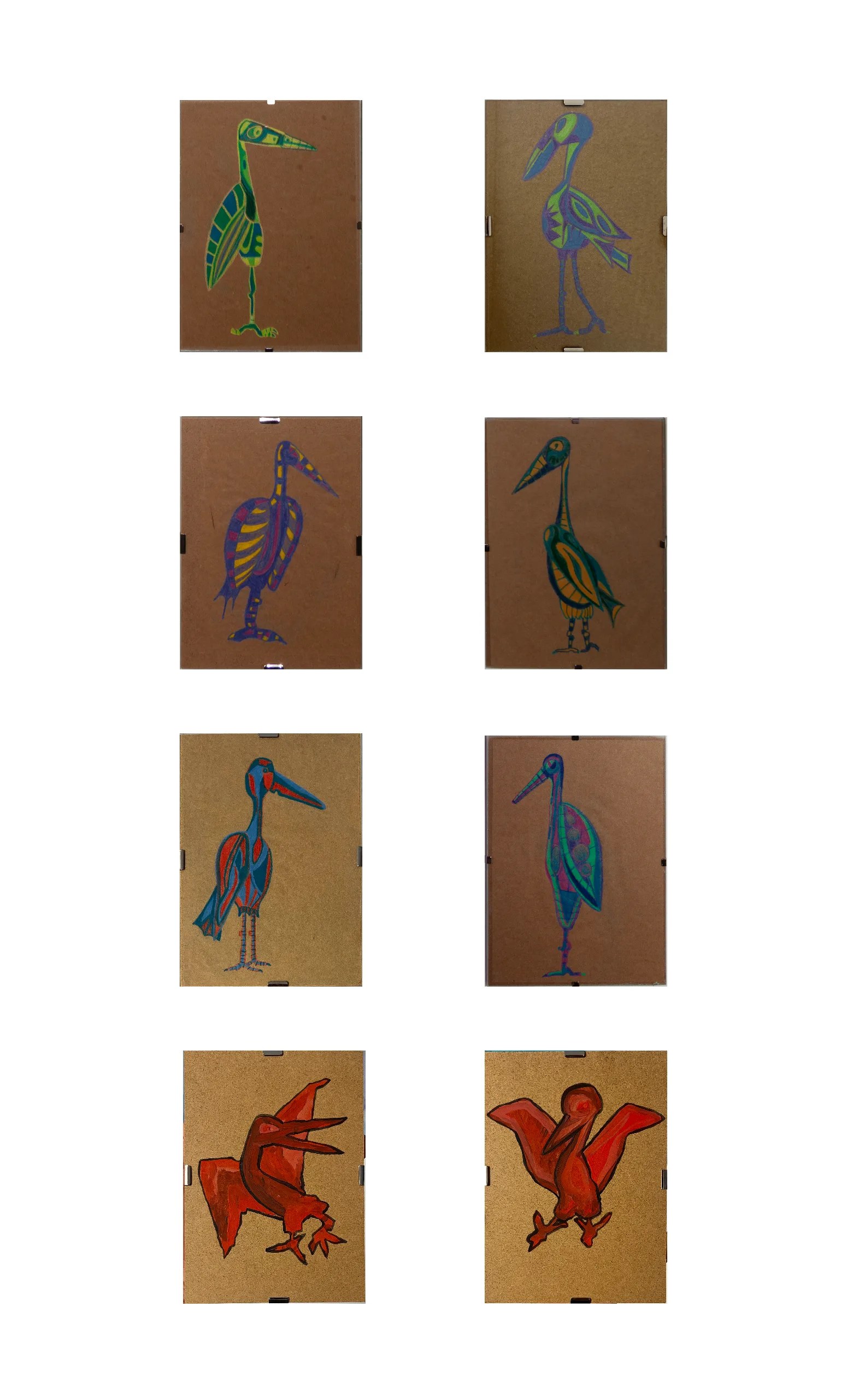 Oiseaux dans la Volière